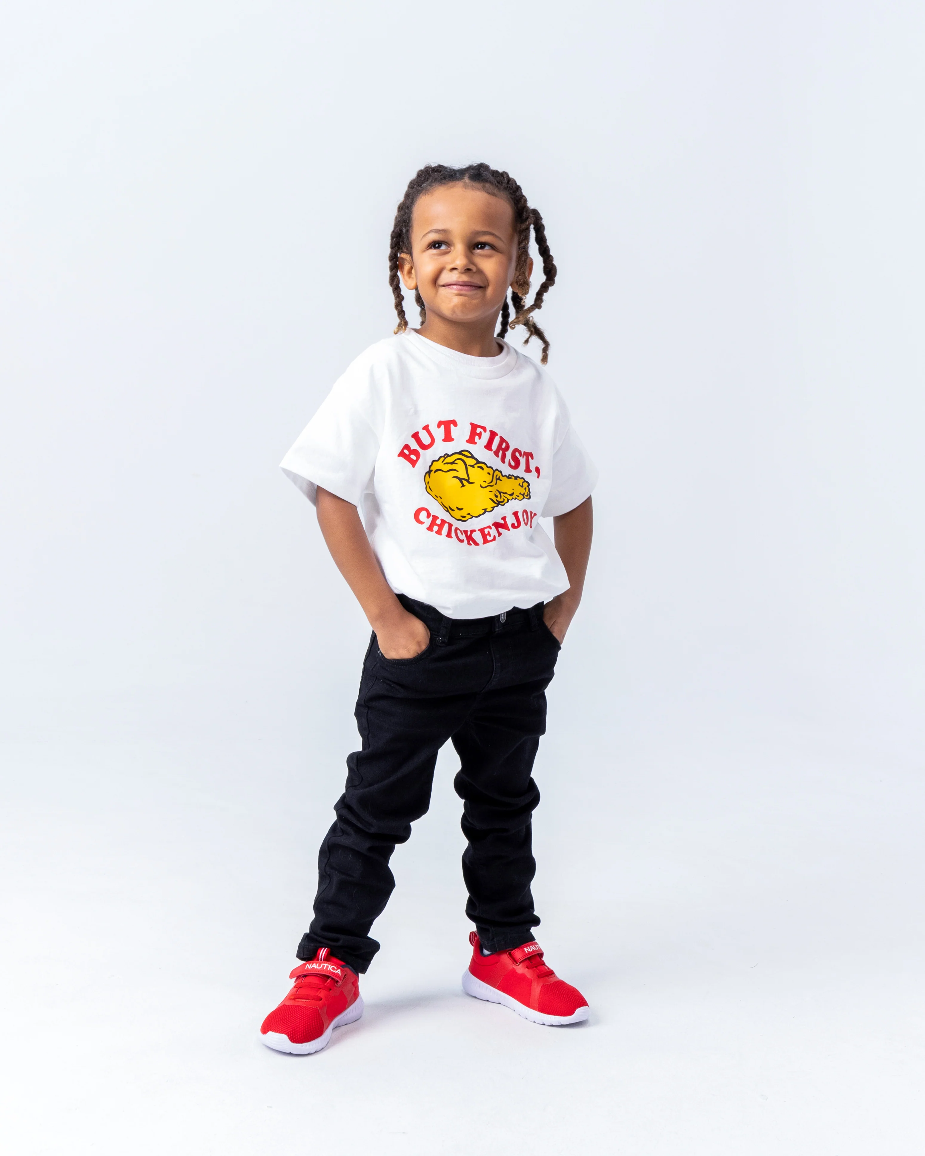 But First Chickenjoy Kid White Shirt - Image 3