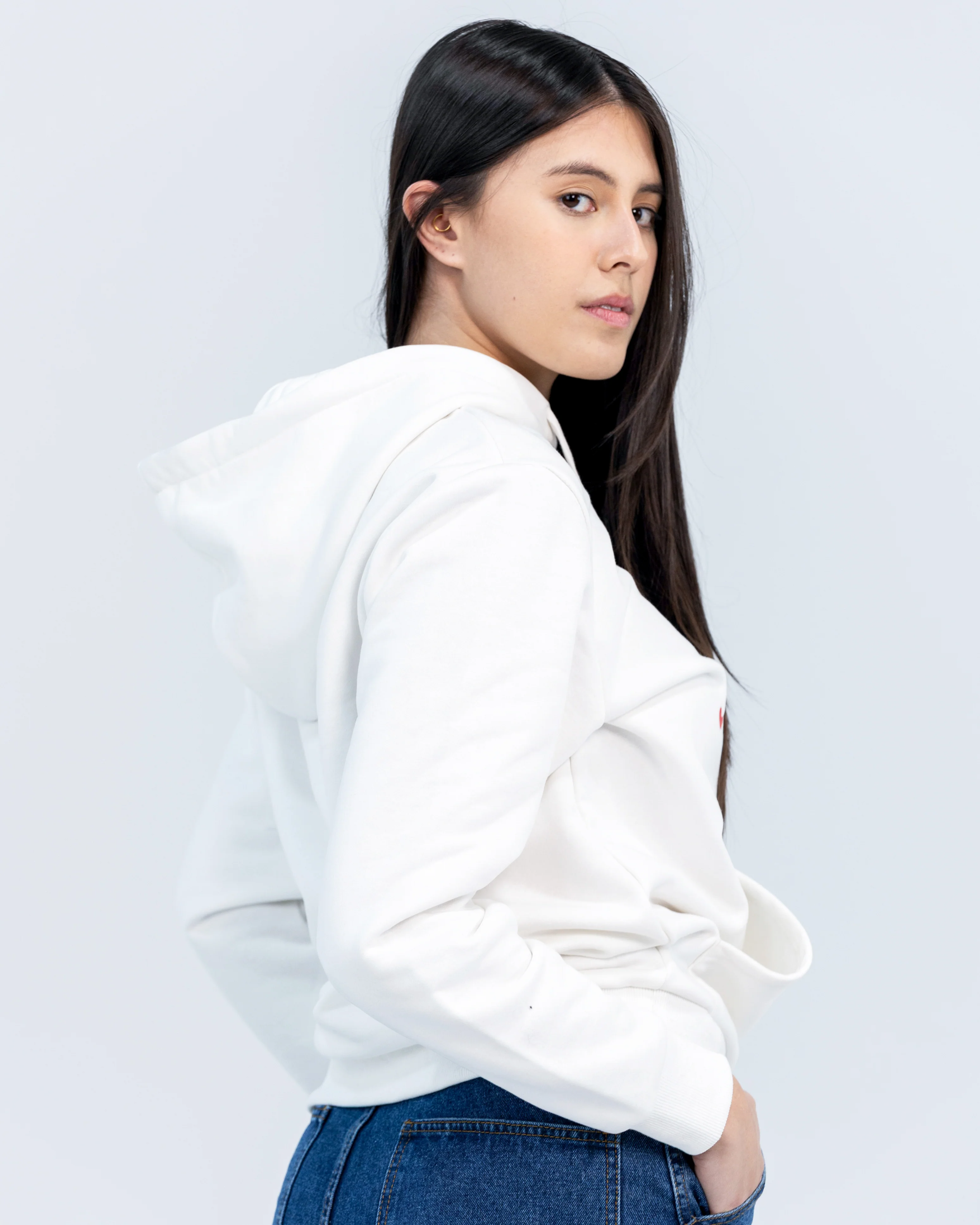 Classic White Hoodie - Image 5