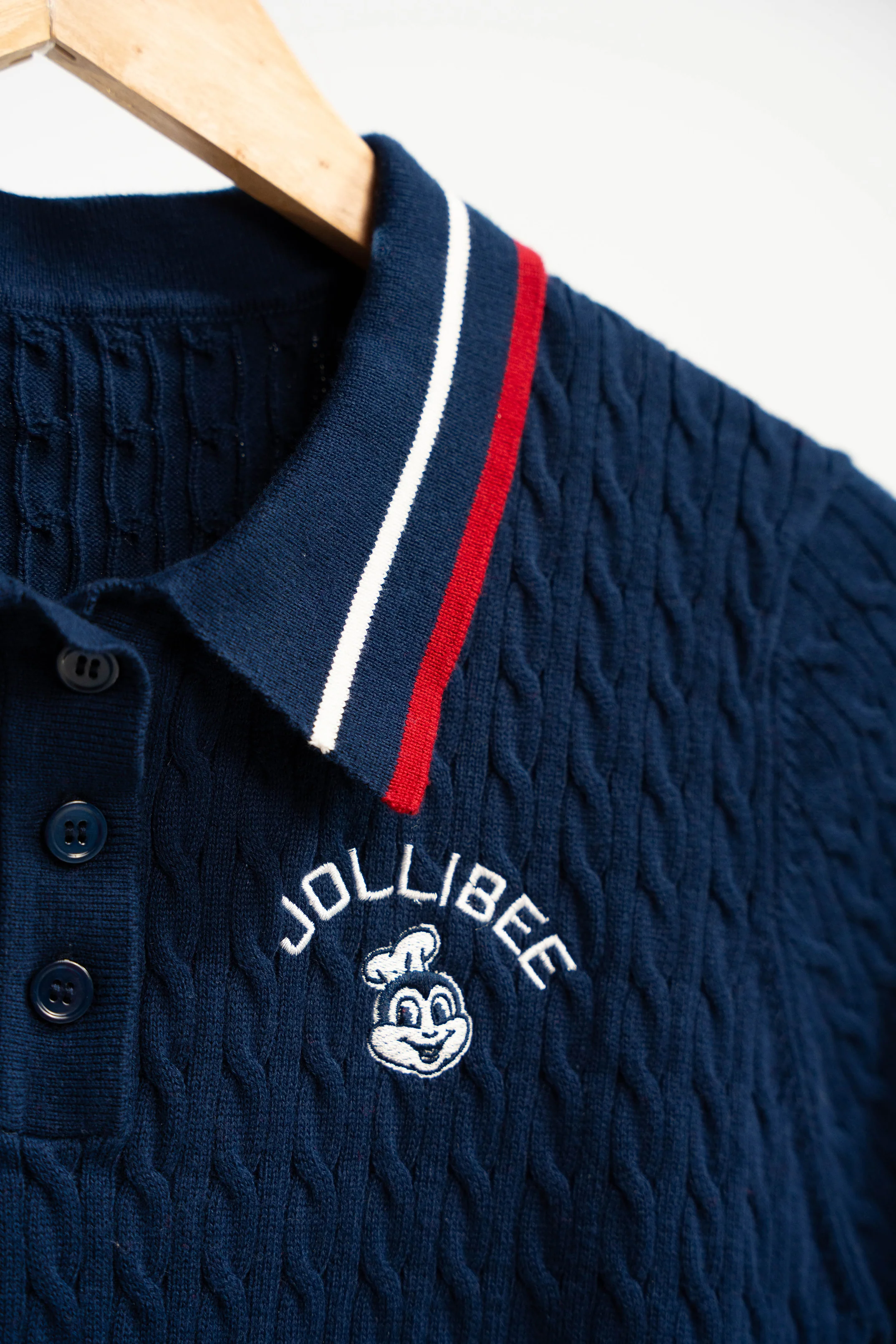 Jollibee Athleisure Cable Knit Polo - Image 7