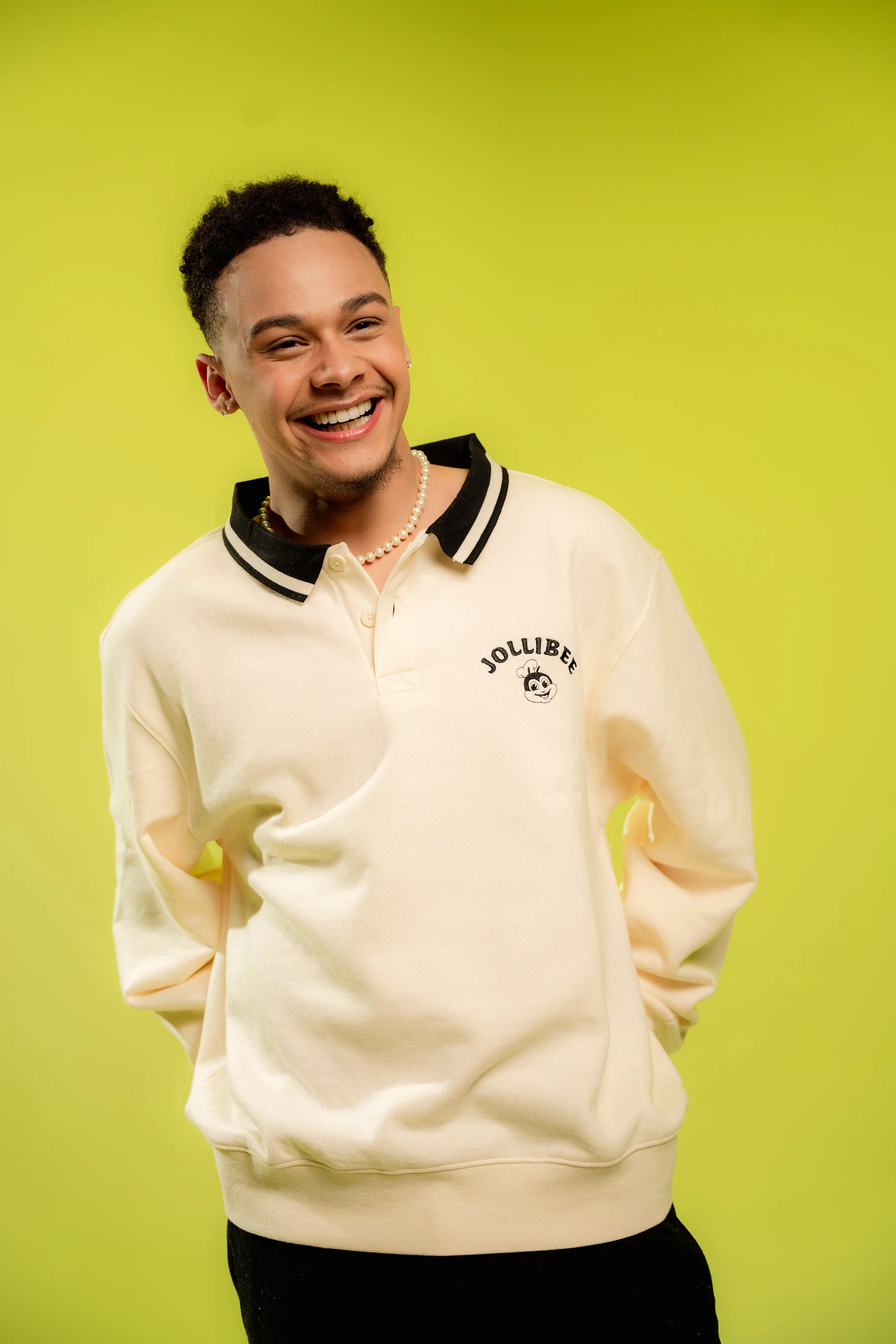 Jollibee Athleisure Polo Fleece Sweater - Image 5