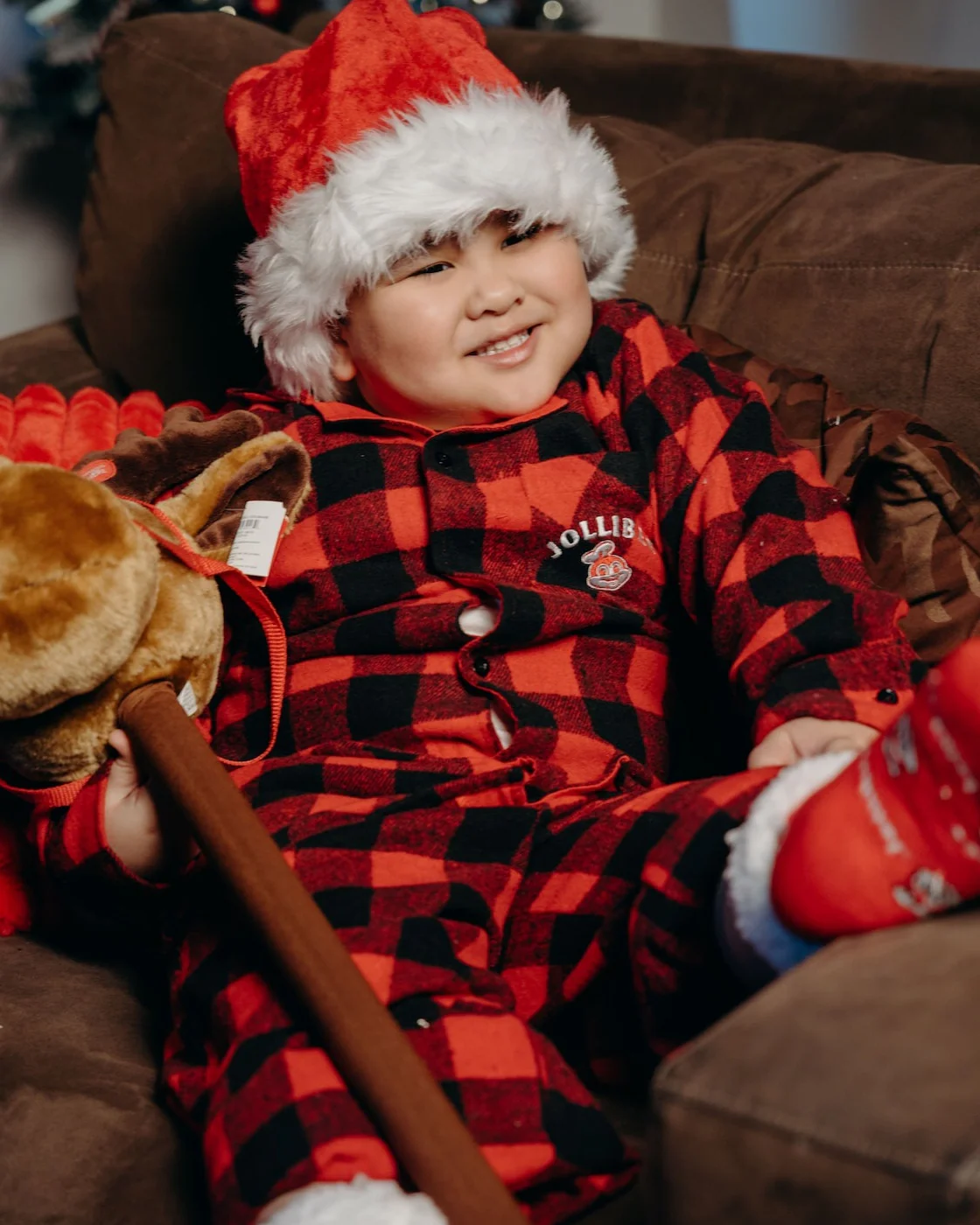 Jollibee Checkered Pajama Set (Kids) - Image 4