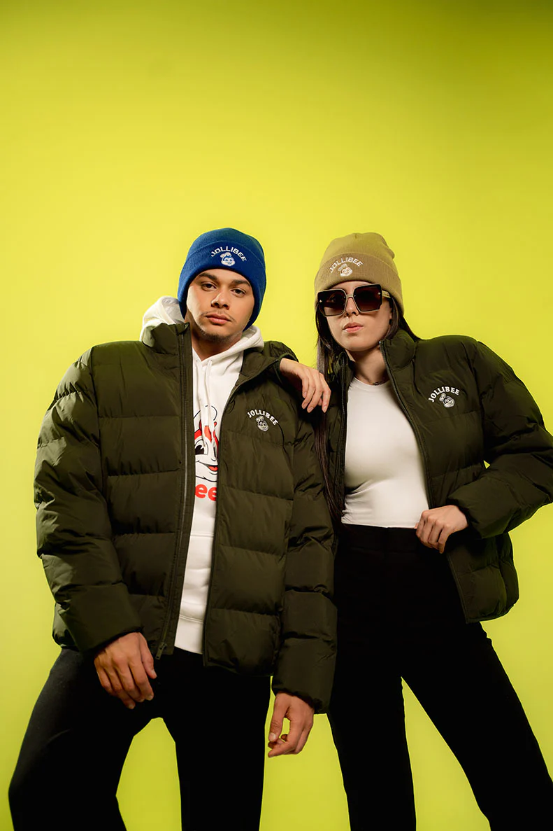Jollibee Puffer Jacket - Dark Olive - Image 6
