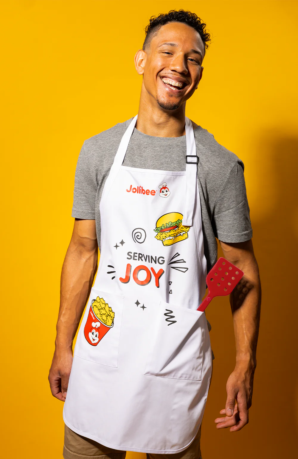 Jolly White Apron - Image 3