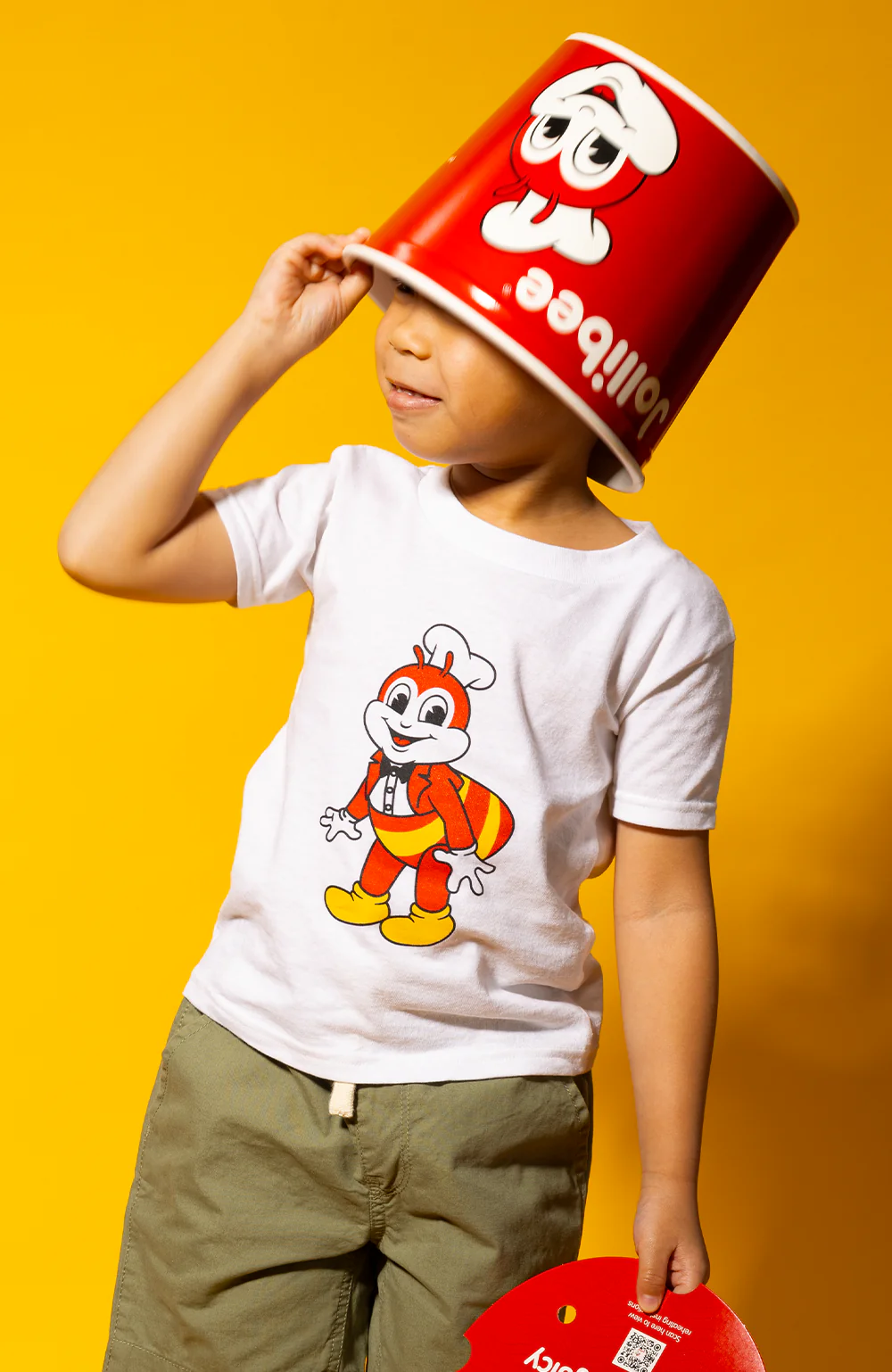 Jollibee White Toddler Mascot Tee - Image 4