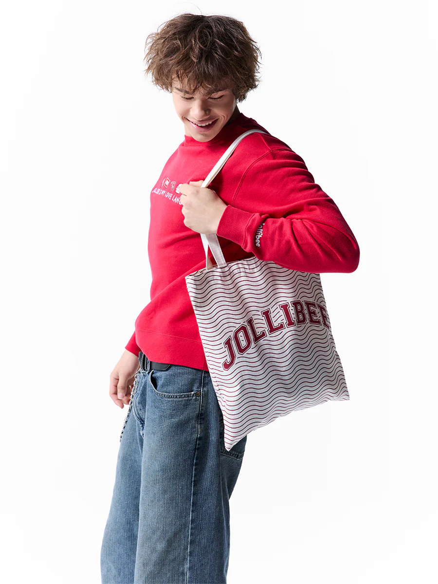 Maroon Wave Tote - Image 4