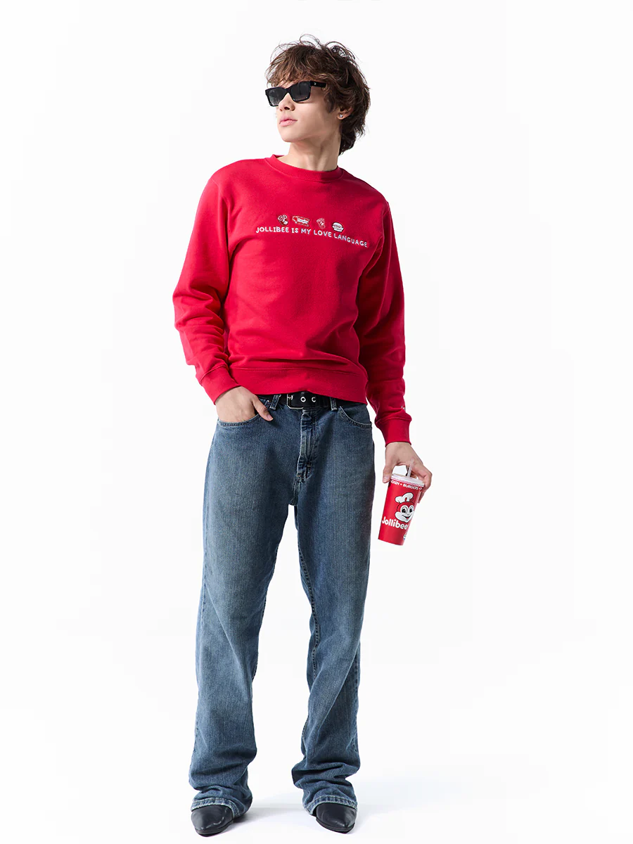 Red Unisex Crewneck Sweatshirt - Image 3