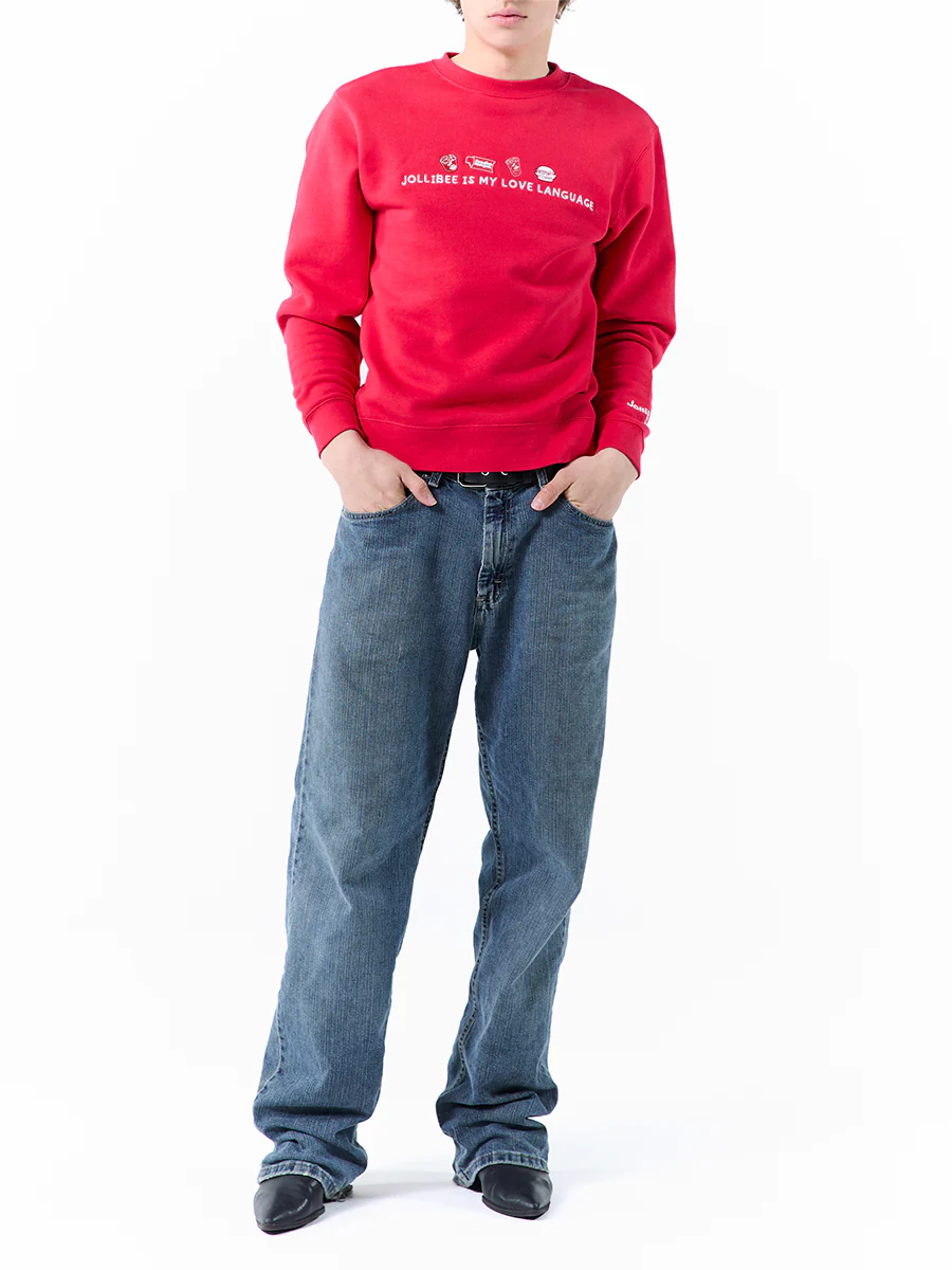 Red Unisex Crewneck Sweatshirt - Image 4