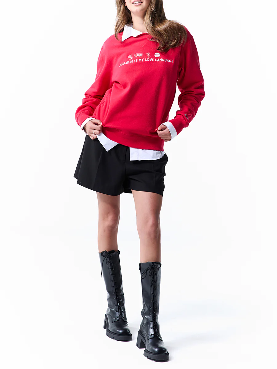 Red Unisex Crewneck Sweatshirt - Image 6